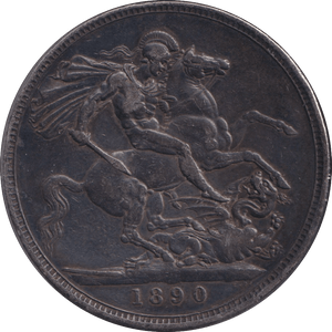 1890 CROWN ( GF ) - CROWN - Cambridgeshire Coins