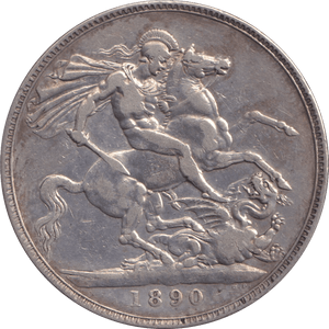1890 CROWN ( GF ) - CROWN - Cambridgeshire Coins