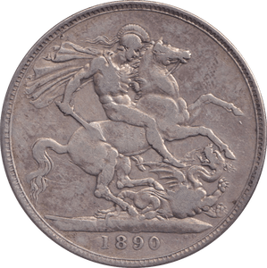 1890 CROWN ( GF ) - CROWN - Cambridgeshire Coins