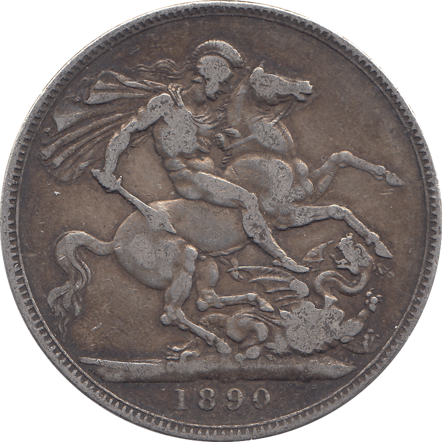 1890 CROWN ( GF ) - WORLD COINS - Cambridgeshire Coins