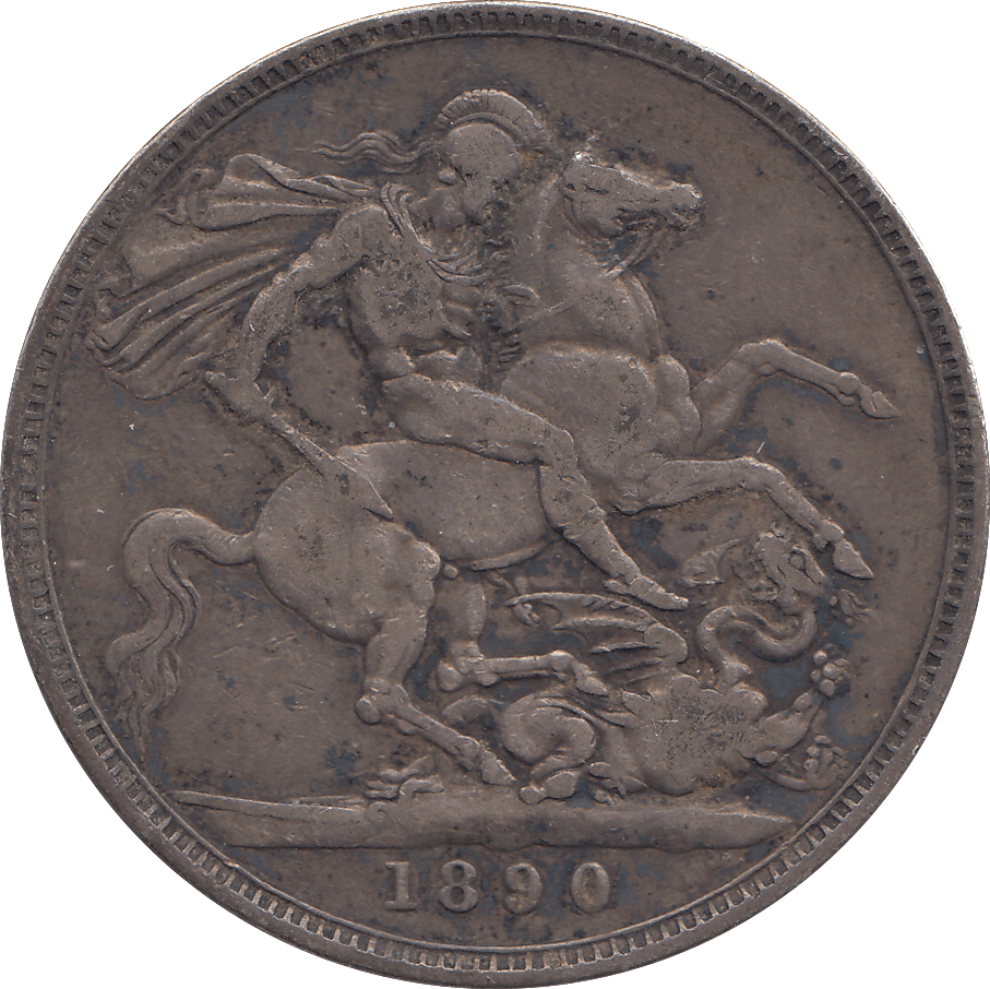 1890 CROWN ( GF ) - WORLD COINS - Cambridgeshire Coins
