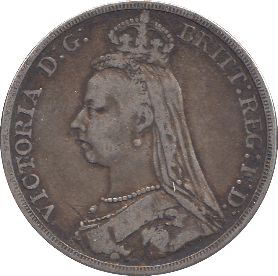 1890 CROWN ( GF ) - WORLD COINS - Cambridgeshire Coins