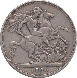 1890 CROWN ( GF ) - WORLD COINS - Cambridgeshire Coins