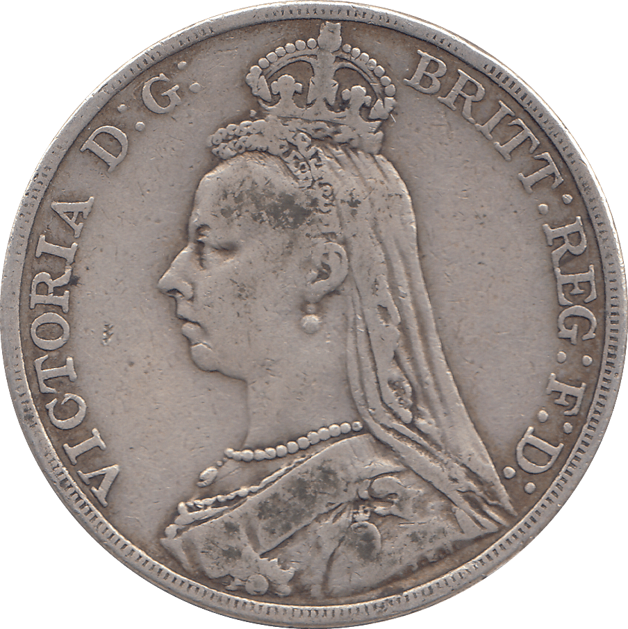 1890 CROWN ( GF ) - WORLD COINS - Cambridgeshire Coins