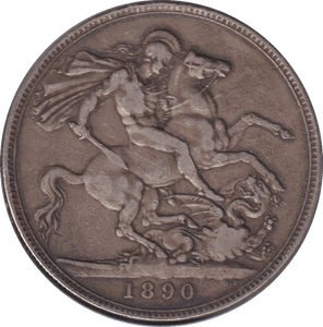 1890 CROWN (GF) - CROWN - Cambridgeshire Coins