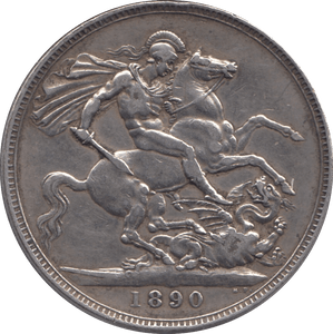 1890 CROWN ( GVF ) - CROWN - Cambridgeshire Coins