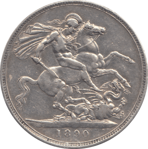1890 CROWN ( GVF ) - CROWN - Cambridgeshire Coins