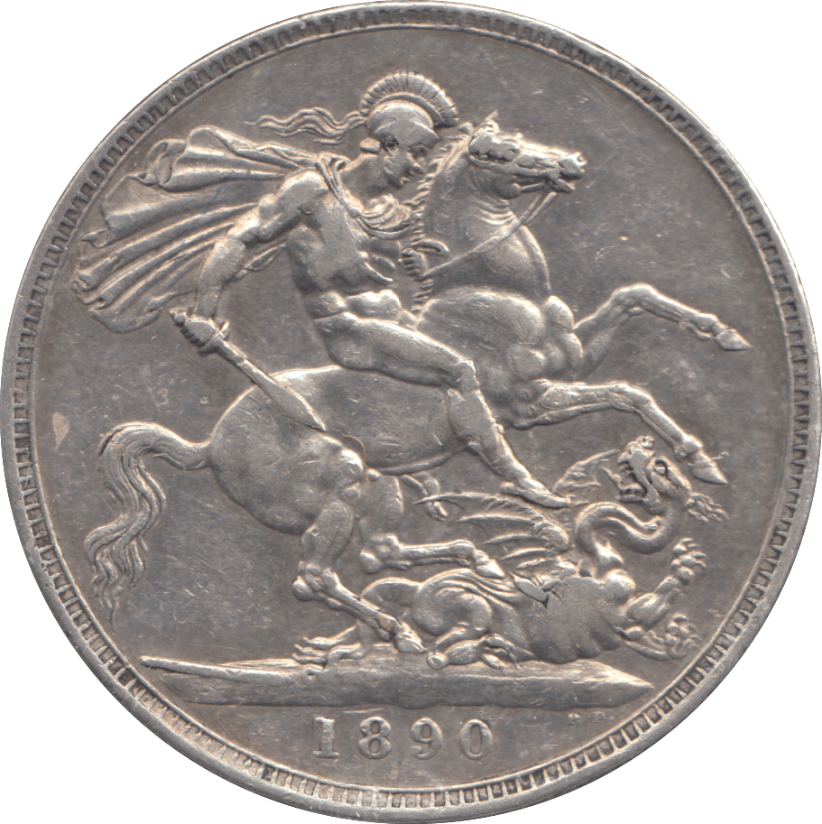 1890 CROWN ( GVF ) - CROWN - Cambridgeshire Coins