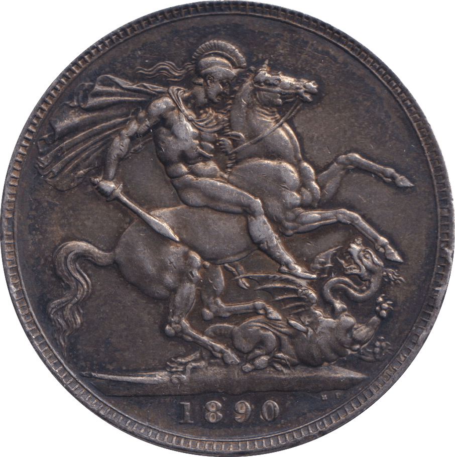 1890 CROWN ( GVF ) - CROWN - Cambridgeshire Coins