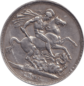 1890 CROWN ( GVF ) - CROWN - Cambridgeshire Coins