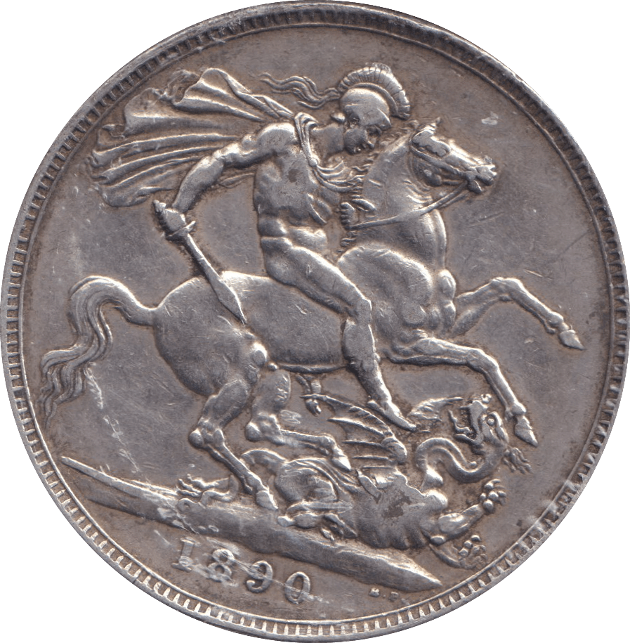 1890 CROWN ( GVF ) - CROWN - Cambridgeshire Coins