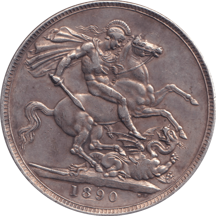 1890 CROWN ( GVF ) - CROWN - Cambridgeshire Coins