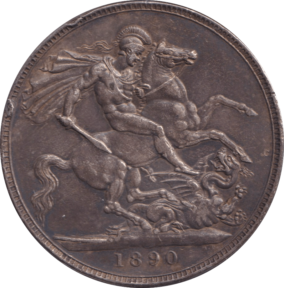1890 CROWN ( GVF ) - CROWN - Cambridgeshire Coins