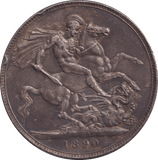 1890 CROWN ( GVF ) - CROWN - Cambridgeshire Coins
