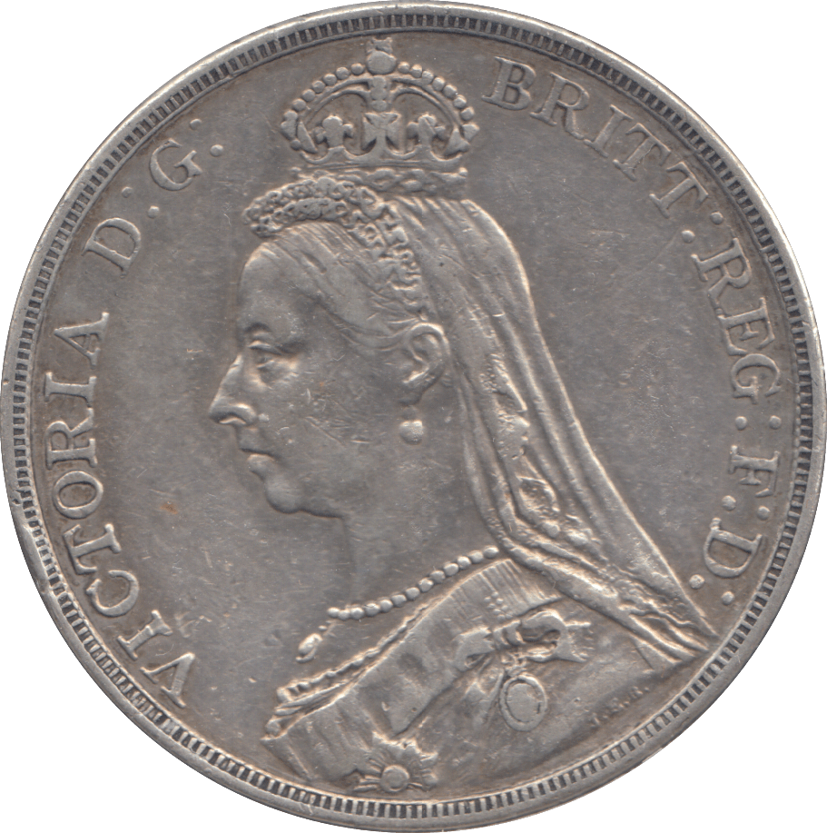 1890 CROWN ( GVF ) - CROWN - Cambridgeshire Coins