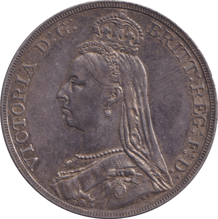 1890 CROWN ( GVF ) - FLORIN - Cambridgeshire Coins