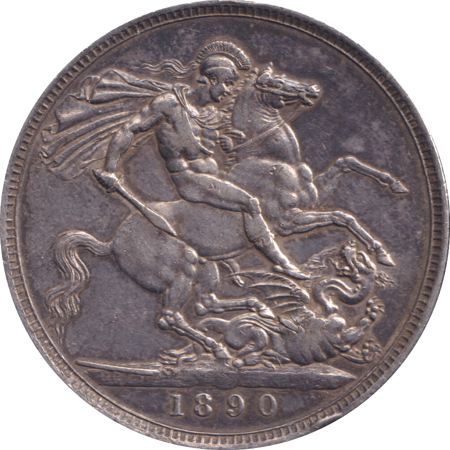 1890 CROWN ( GVF ) - FLORIN - Cambridgeshire Coins