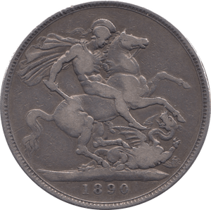 1890 CROWN ( NF ) - CROWN - Cambridgeshire Coins
