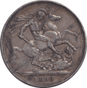 1890 CROWN ( VF ) - CROWN - Cambridgeshire Coins