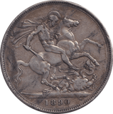 1890 CROWN ( VF ) - CROWN - Cambridgeshire Coins