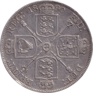 1890 DOUBLE FLORIN F94 ( VF ) - DOUBLE FLORIN - Cambridgeshire Coins