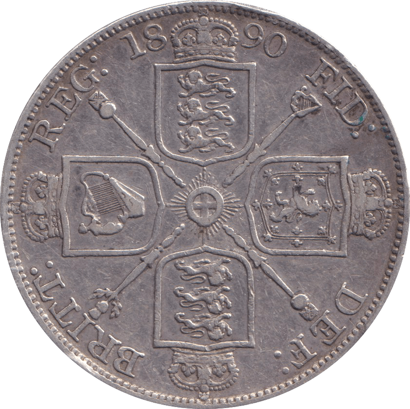 1890 DOUBLE FLORIN F94 ( VF ) - DOUBLE FLORIN - Cambridgeshire Coins