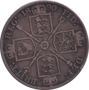 1890 DOUBLE FLORIN ( FINE ) 3 - DOUBLE FLORIN - Cambridgeshire Coins