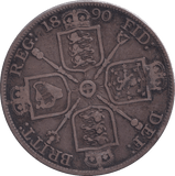 1890 DOUBLE FLORIN ( FINE ) 3 - DOUBLE FLORIN - Cambridgeshire Coins