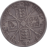 1890 DOUBLE FLORIN ( FINE ) - DOUBLE FLORIN - Cambridgeshire Coins
