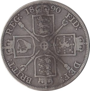 1890 DOUBLE FLORIN ( FINE ) - Double Florin - Cambridgeshire Coins