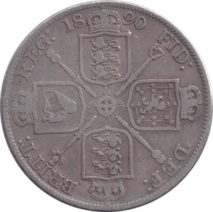 1890 DOUBLE FLORIN ( FINE ) - DOUBLE FLORIN - Cambridgeshire Coins