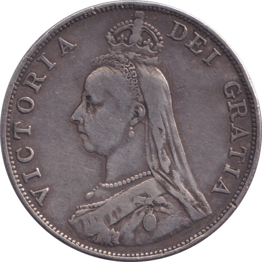 1890 DOUBLE FLORIN ( FINE ) - WORLD COINS - Cambridgeshire Coins