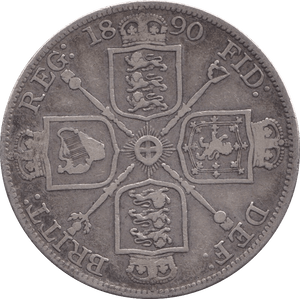 1890 DOUBLE FLORIN ( GF ) 4 - DOUBLE FLORIN - Cambridgeshire Coins