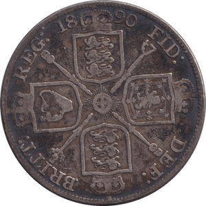 1890 DOUBLE FLORIN ( GF ) 5 - DOUBLE FLORIN - Cambridgeshire Coins