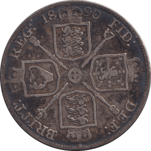 1890 DOUBLE FLORIN ( GF ) 5 - DOUBLE FLORIN - Cambridgeshire Coins