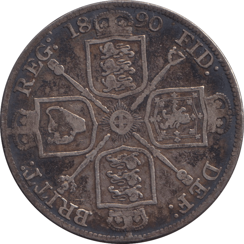 1890 DOUBLE FLORIN ( GF ) 5 - DOUBLE FLORIN - Cambridgeshire Coins