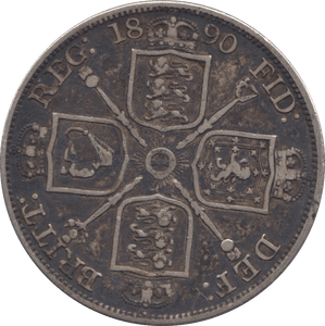 1890 DOUBLE FLORIN ( GF ) - DOUBLE FLORIN - Cambridgeshire Coins