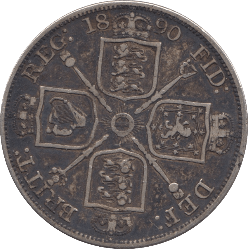 1890 DOUBLE FLORIN ( GF ) - DOUBLE FLORIN - Cambridgeshire Coins