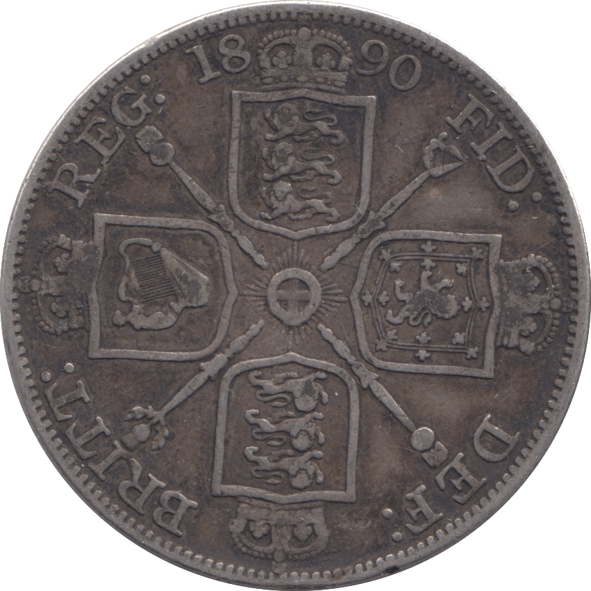 1890 DOUBLE FLORIN ( GF ) - DOUBLE FLORIN - Cambridgeshire Coins