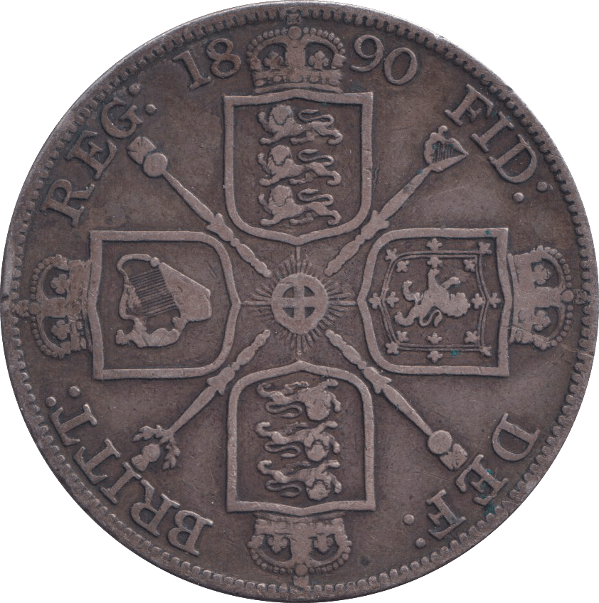 1890 DOUBLE FLORIN ( GF ) - DOUBLE FLORIN - Cambridgeshire Coins