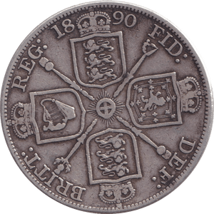 1890 DOUBLE-FLORIN ( GF ) - FLORIN - Cambridgeshire Coins