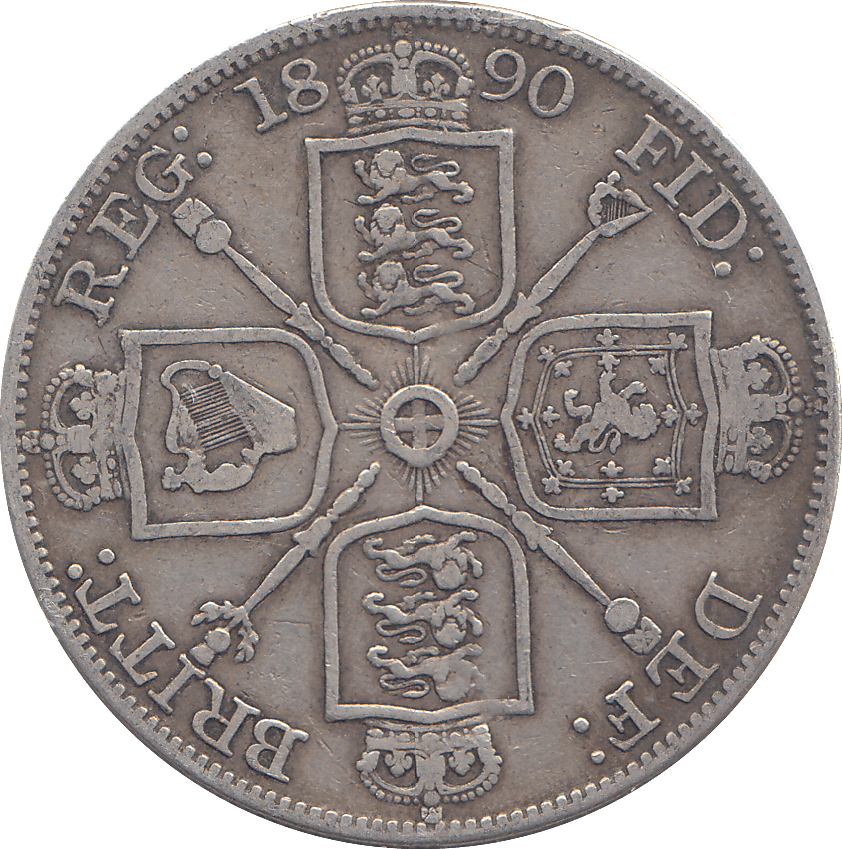 1890 DOUBLE FLORIN ( GF ) - WORLD COINS - Cambridgeshire Coins
