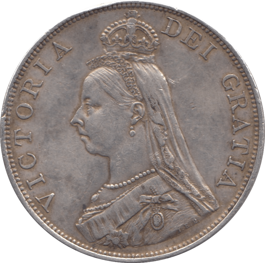 1890 DOUBLE FLORIN ( GVF ) - DOUBLE FLORIN - Cambridgeshire Coins