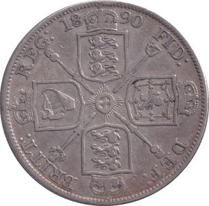 1890 DOUBLE FLORIN ( NF ) - DOUBLE FLORIN - Cambridgeshire Coins
