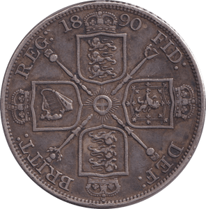 1890 DOUBLE FLORIN ( VF ) - DOUBLE FLORIN - Cambridgeshire Coins