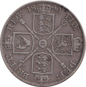 1890 DOUBLE FLORIN ( VF ) - DOUBLE FLORIN - Cambridgeshire Coins