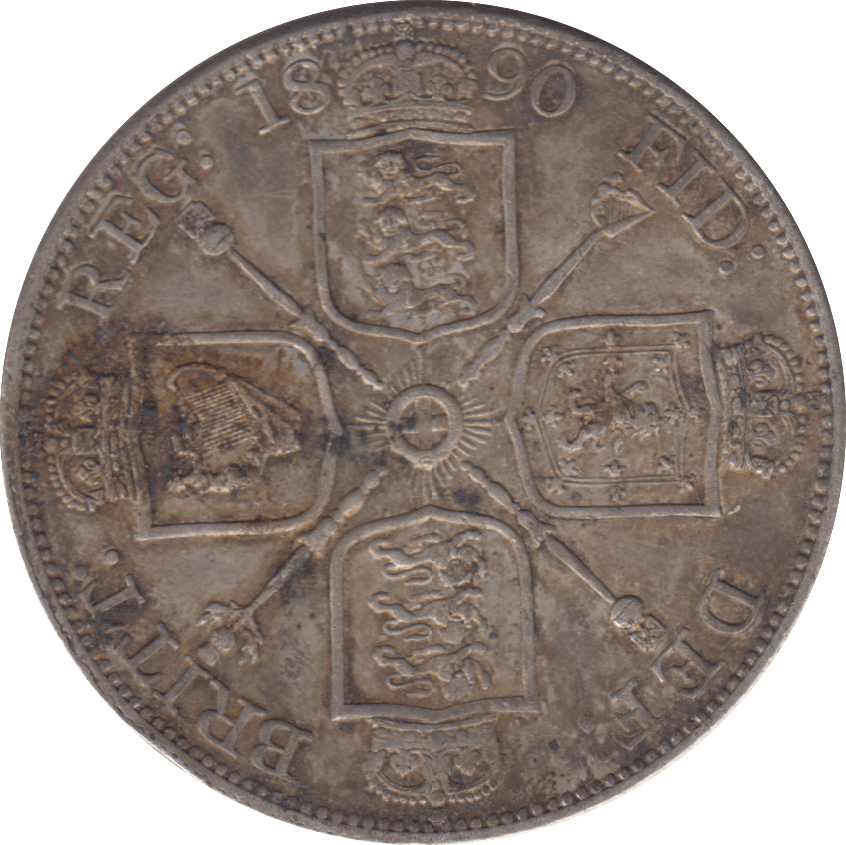 1890 DOUBLE FLORIN ( VF ) - DOUBLE FLORIN - Cambridgeshire Coins