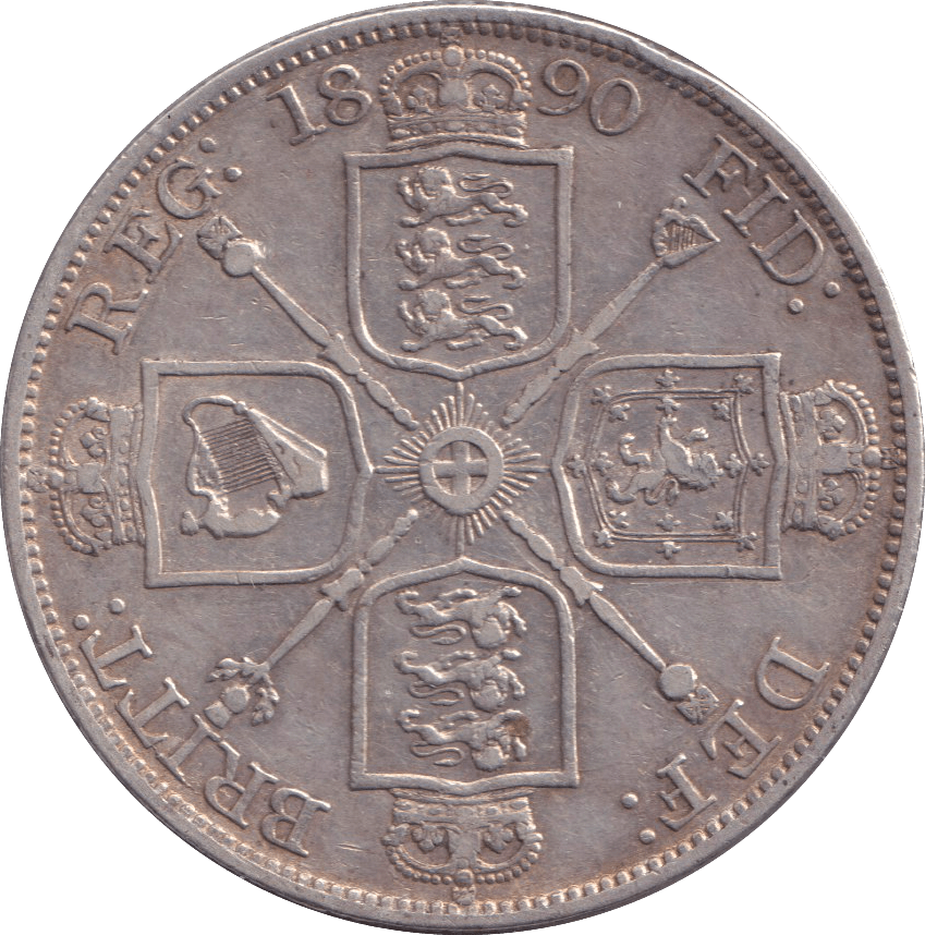 1890 DOUBLE FLORIN ( VF ) - DOUBLE FLORIN - Cambridgeshire Coins