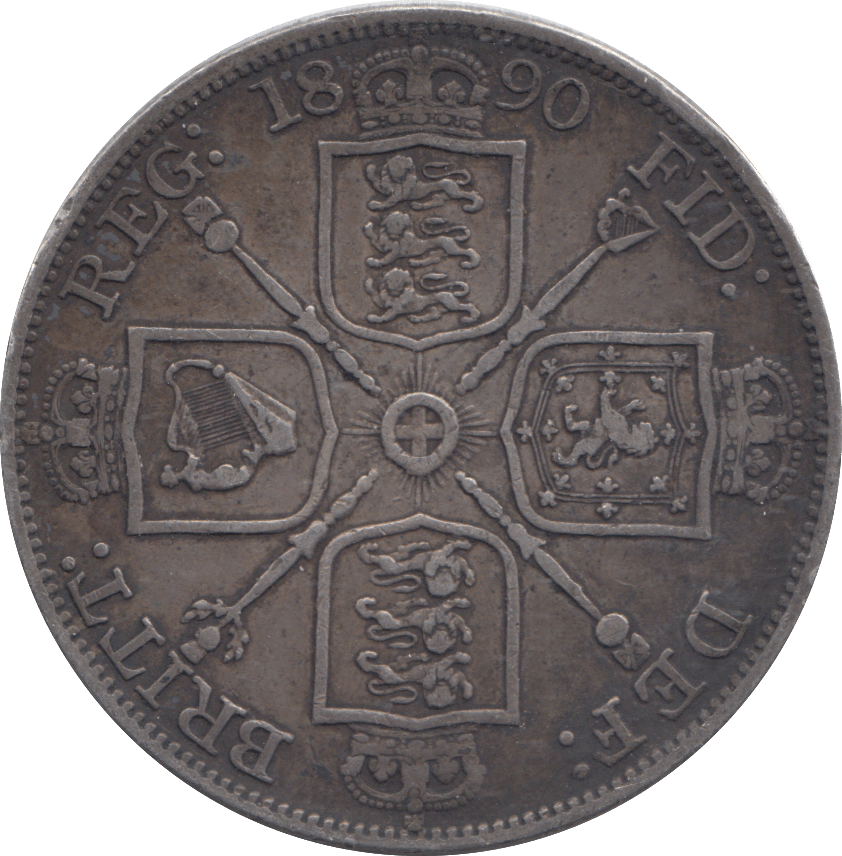 1890 DOUBLE FLORIN ( VF ) - DOUBLE FLORIN - Cambridgeshire Coins