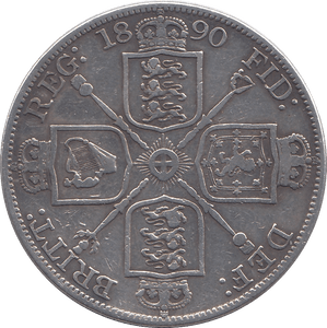 1890 DOUBLE FLORIN ( VF ) - DOUBLE FLORIN - Cambridgeshire Coins